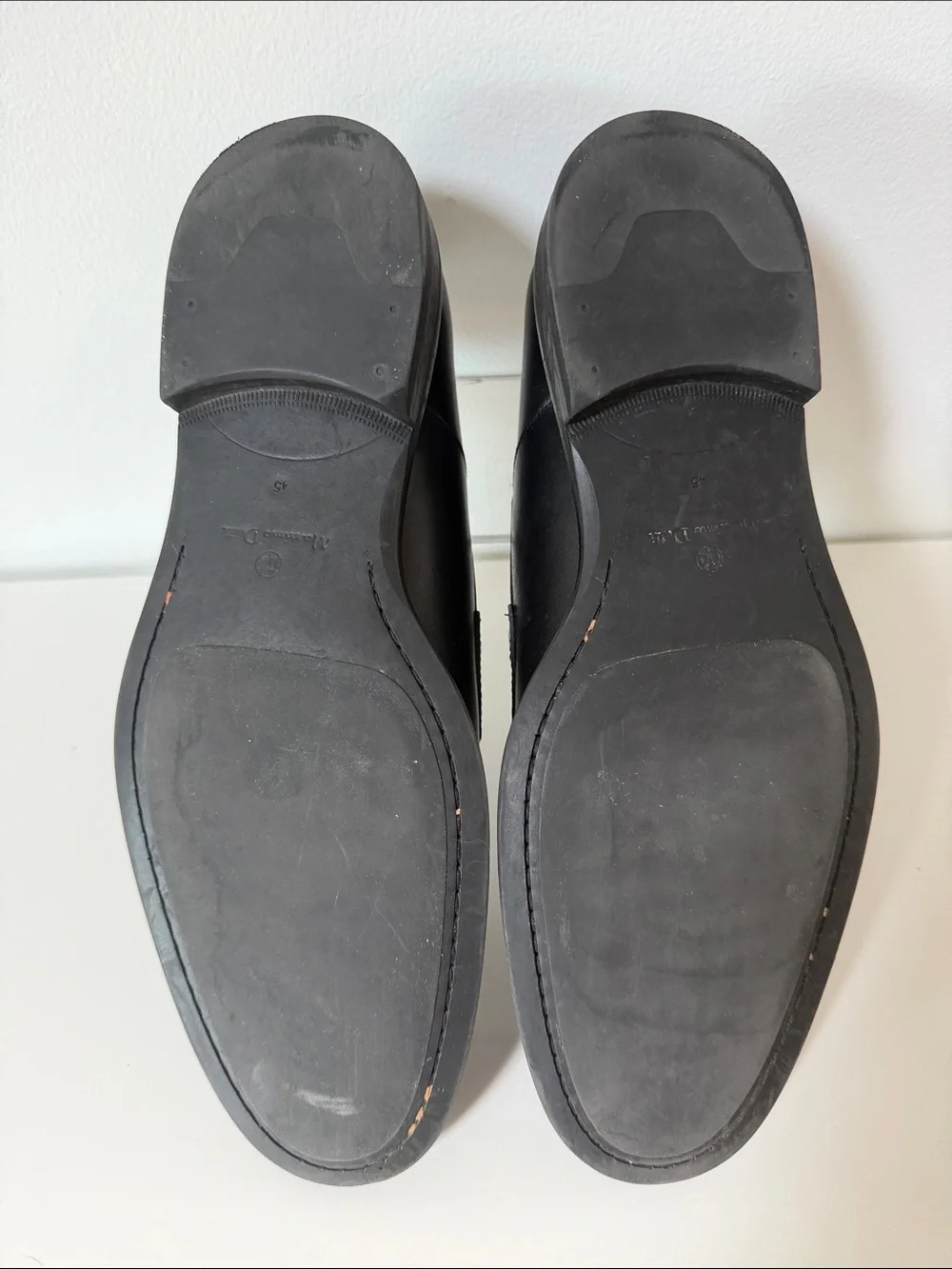 Men’s Classic Black Leather Penny Loafers